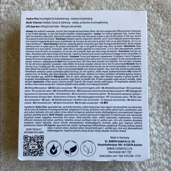 NEW in Box Babor Travel 3 Piece Ampoule Concentrate Sample Set 2 ml each - Picture 3 of 5